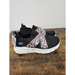 Skechers Bobs Sport Memory Foam Black Stretch Fit Slip On Sneaker Women Size 7.5